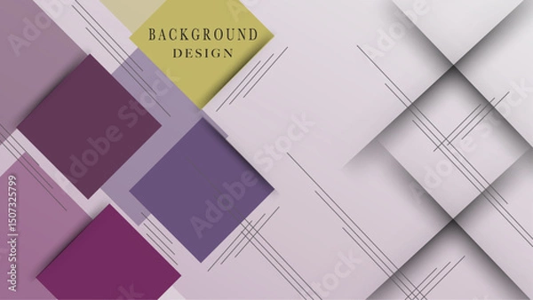 Obraz Abstract geometric background in light pastel design