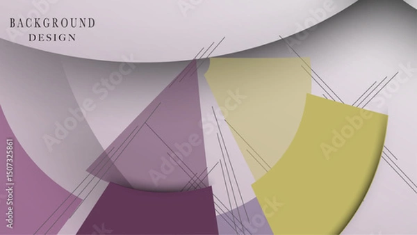Obraz Abstract geometric background in light pastel design