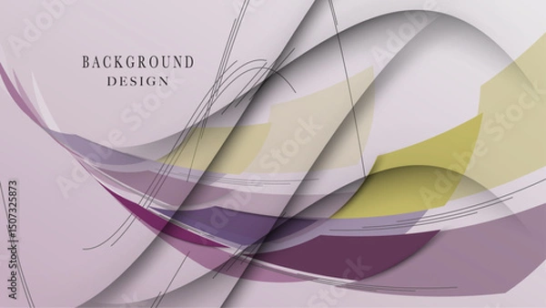 Obraz Abstract geometric background in light pastel design