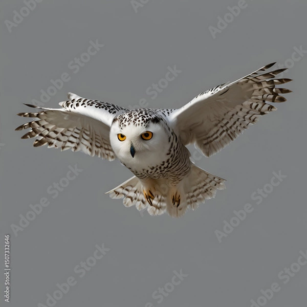 Fototapeta eagle owl on a branch