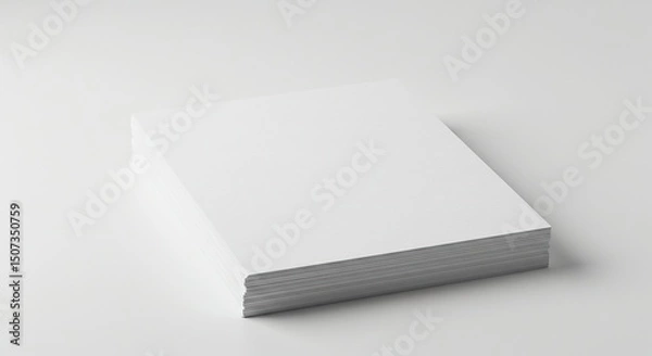 Obraz A stack of blank white papers