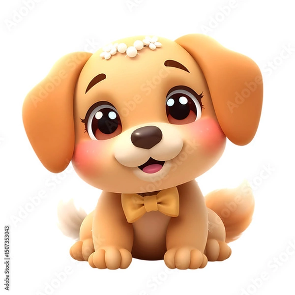 Obraz  Party-Ready: Cute Dog PNGs for Every Celebration!