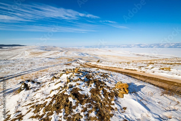 Obraz Panoramic view of Olkhon Island