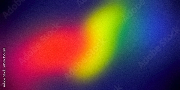 Fototapeta Vibrant Multicolor Gradient Abstract Background with Grain Texture