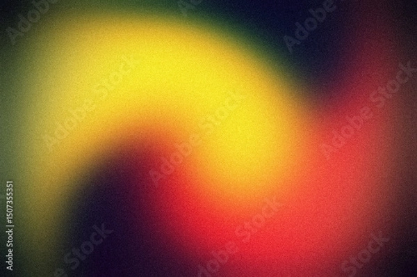 Fototapeta Abstract Swirl Gradient Background with Warm Neon Colors
