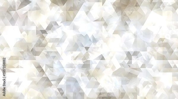 Fototapeta A geometric mosaic of repeating triangles in gentle sand and gray colors, offering a refined and minimalistic visual aesthetic.