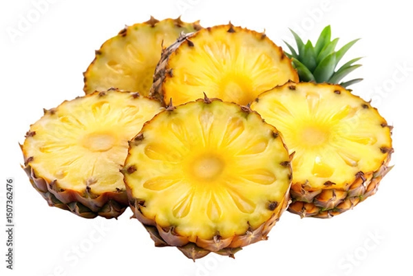 Obraz pineapple slices image isolated on transparent