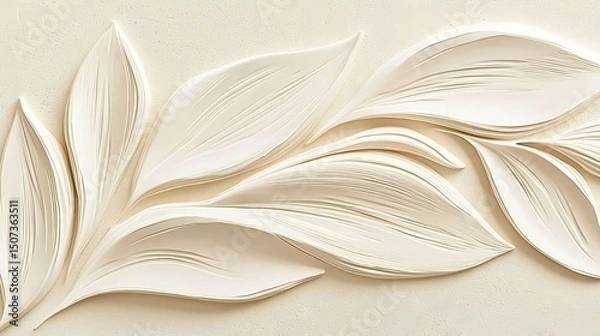 Fototapeta Clean and even sand surface in beige with minimalist shading patterns and soft visual depth