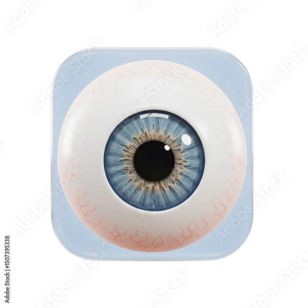 Obraz Realistic human eye icon.