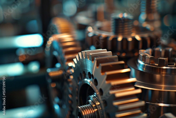 Obraz Close-up of Metal Gears