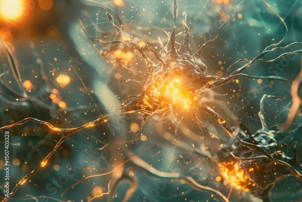Obraz Neuron Cell Illustration
