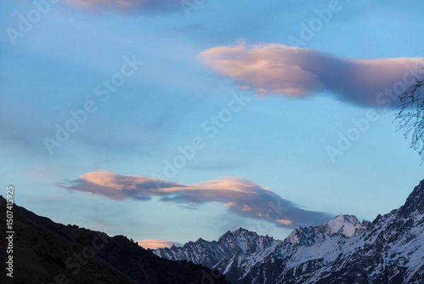 Obraz Panoramic view of the Caucasus mountains