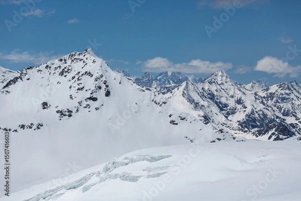 Obraz Panoramic view of the Caucasus mountains