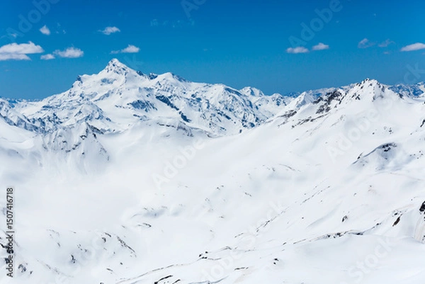 Obraz Panoramic view of the Caucasus mountains