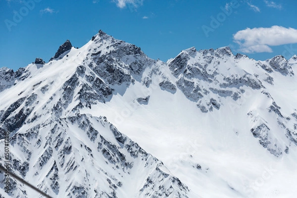 Obraz Panoramic view of the Caucasus mountains