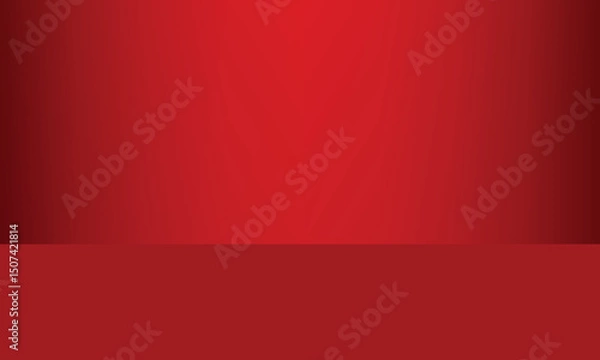 Fototapeta Dark red gradient with spotlight effect display design.