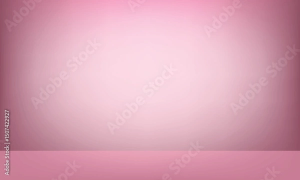 Fototapeta Soft pink gradient studio for presentations background .