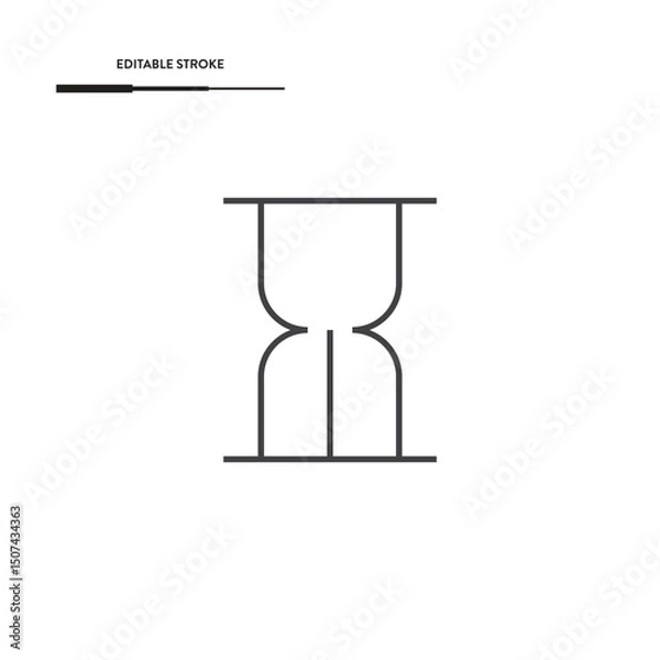 Fototapeta Hourglass Icon Vector Design. 