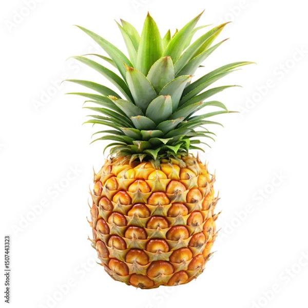 Fototapeta pineapple on white background