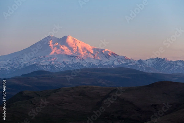 Obraz Panoramic view of the mount Elbrus