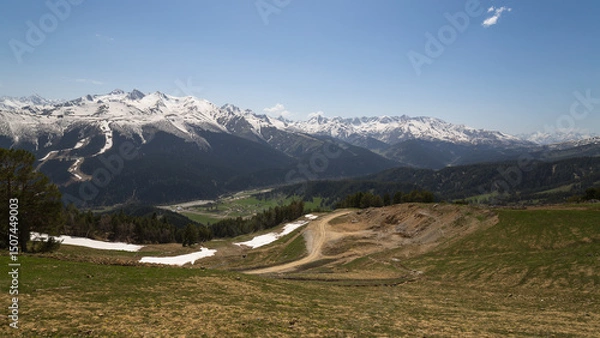 Obraz Panoramic view of the Caucasus mountains