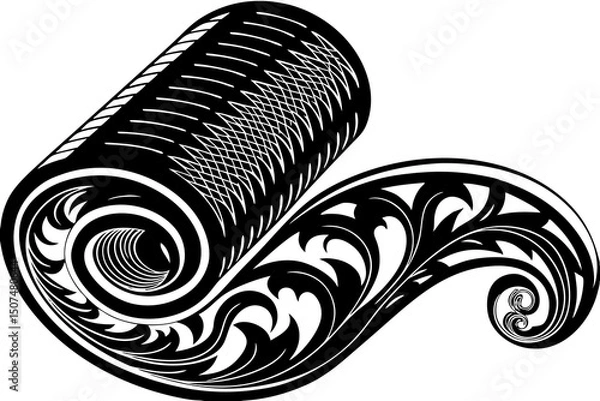 Fototapeta High-resolution abstract digital artwork featuring a vibrant color swirl, perfect as a modern wallpaper.