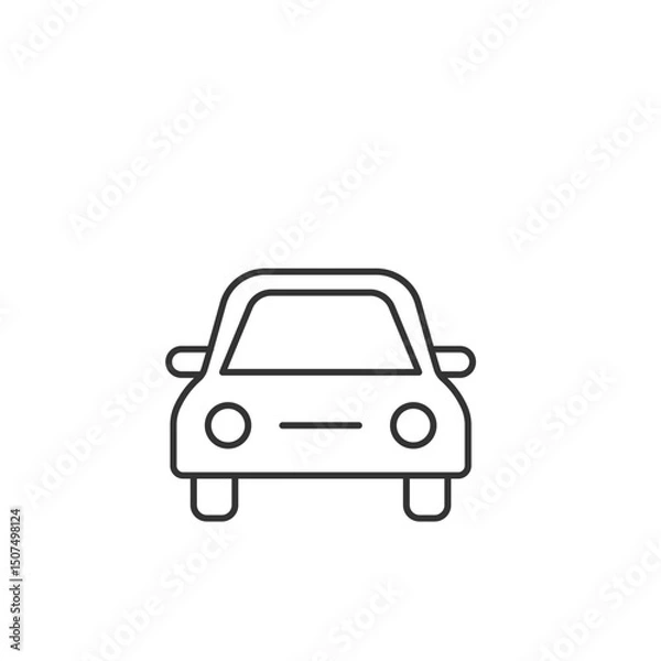 Fototapeta Car icon. Vehicle symbol modern, simple, vector, icon for website design, mobile app, ui. Vector Illustration