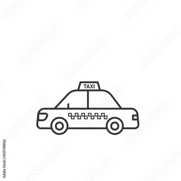 Fototapeta Taxi icon. Transportation modern, simple, vector, icon for website design, mobile app, ui. Vector Illustration