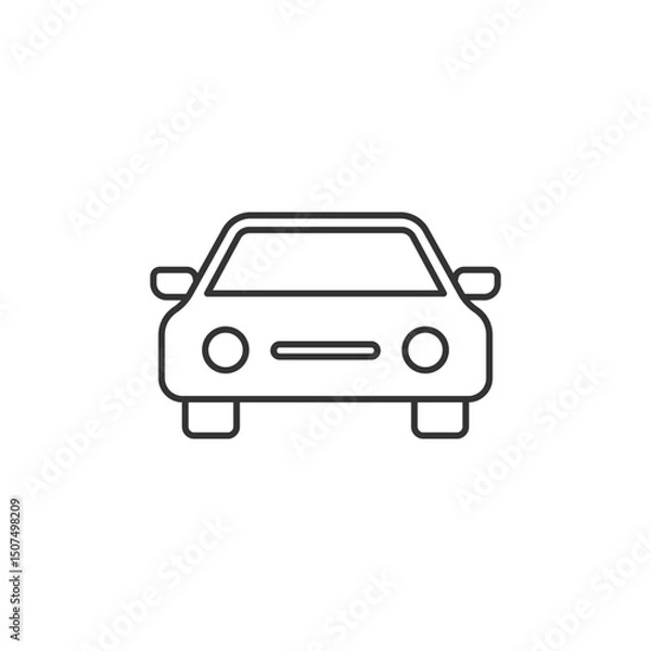 Fototapeta Car icon. Vehicle symbol modern, simple, vector, icon for website design, mobile app, ui. Vector Illustration