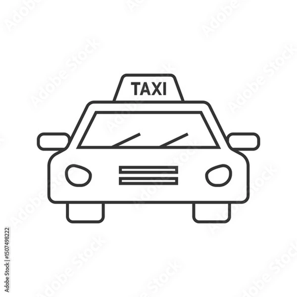 Fototapeta Taxi icon. Transportation modern, simple, vector, icon for website design, mobile app, ui. Vector Illustration