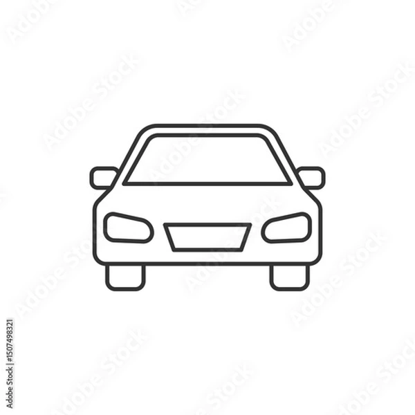 Fototapeta Car icon. Vehicle symbol modern, simple, vector, icon for website design, mobile app, ui. Vector Illustration