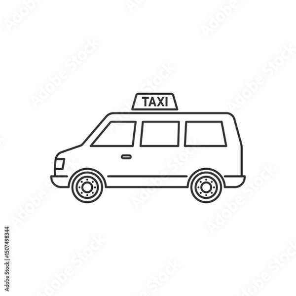 Fototapeta Taxi icon. Transportation modern, simple, vector, icon for website design, mobile app, ui. Vector Illustration