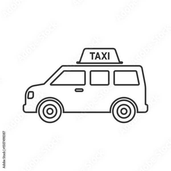 Fototapeta Cab icon. Transportation modern, simple, vector, icon for website design, mobile app, ui. Vector Illustration