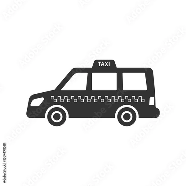 Fototapeta Taxi icon isolated on white background. Transportation symbol modern, simple, vector, icon for website design, mobile app, ui. Vector Illustration