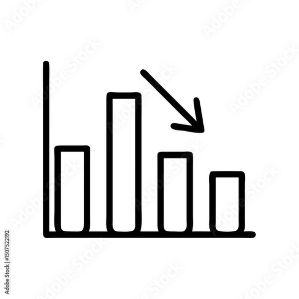 Obraz bar chart icon, bar graph icon, analytics icon, statistics icon, data chart icon, business chart icon, performance icon, financial chart icon, growth chart icon, report icon, data analysis icon, chart
