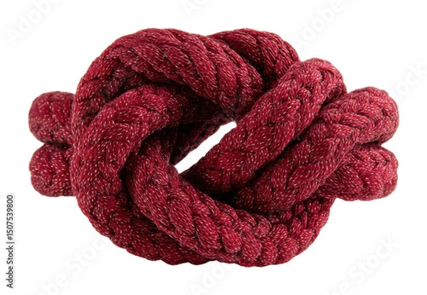 Fototapeta Knot tying techniques for beginners workshop tutorial video natural view isolated on transparent background
