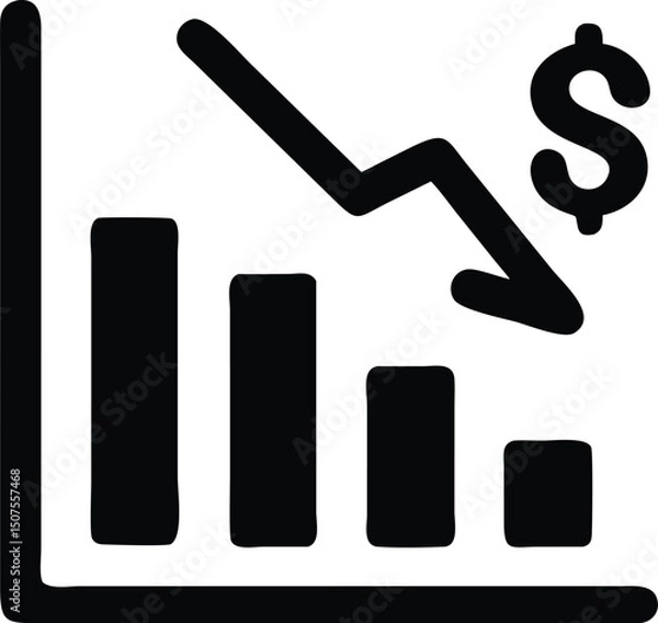 Obraz business graph icon