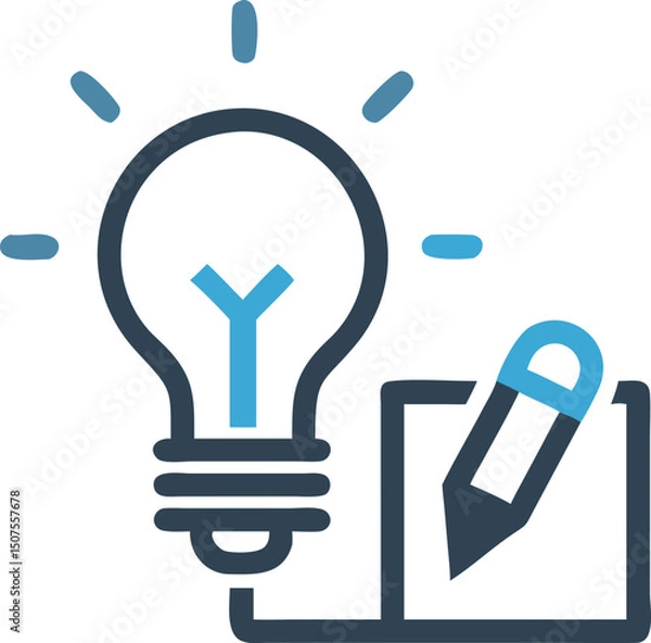 Obraz light bulb icon vector