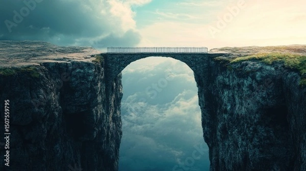 Obraz Clifftop Bridge