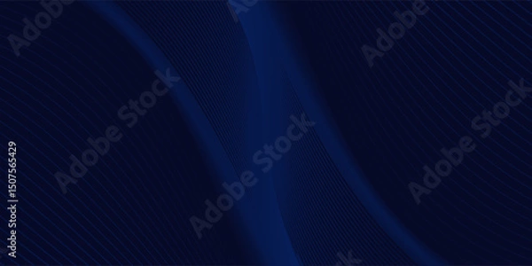 Fototapeta Premium background design with diagonal dark blue line pattern. Vector horizontal template for digital lux business banner, contemporary formal invitation, luxury voucher, prestigious gift certificate