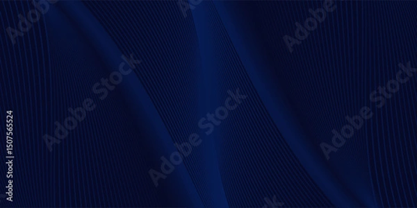 Fototapeta Premium background design with diagonal dark blue line pattern. Vector horizontal template for digital lux business banner, contemporary formal invitation, luxury voucher, prestigious gift certificate
