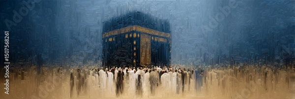 Obraz Kaaba Haj abstract illustration