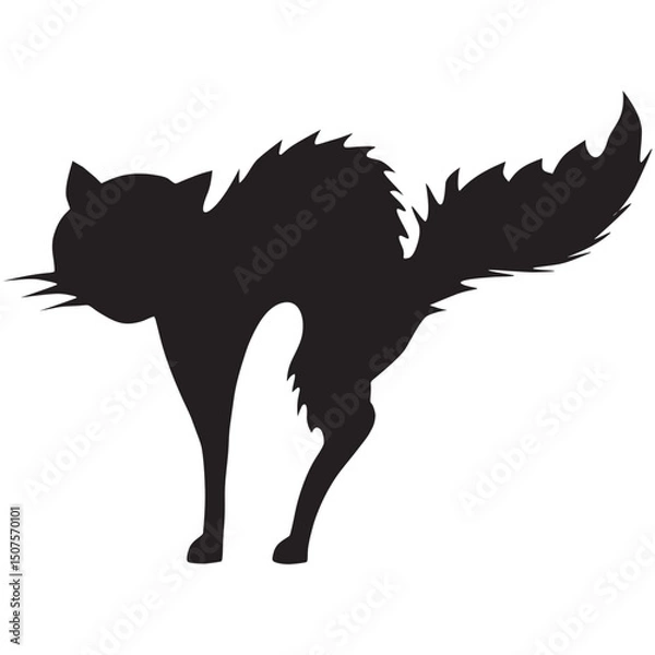 Obraz shocked cat icon

