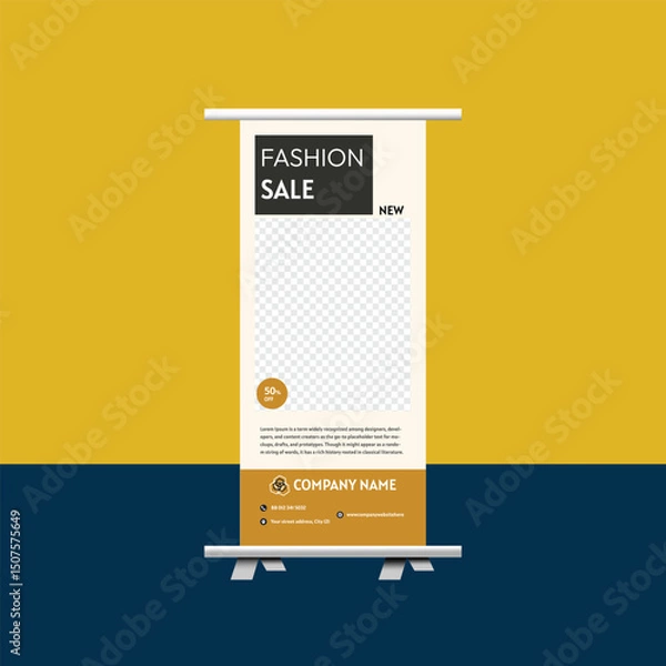 Obraz Fashion Sale Roll Up Banner for Promotional Display