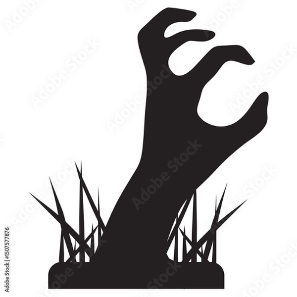 Obraz zombie hand icon