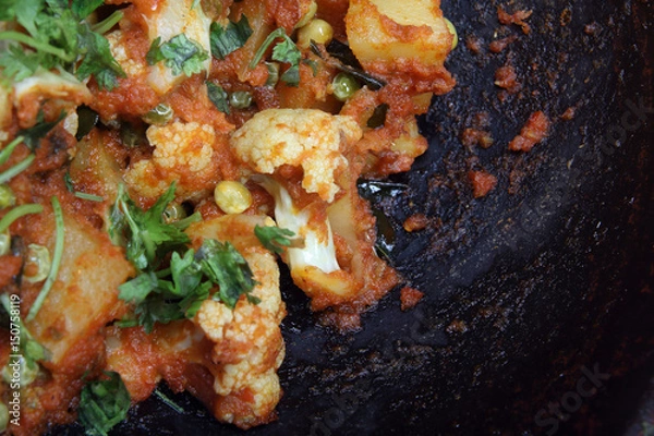 Fototapeta Cauliflower Curry - Indian Food