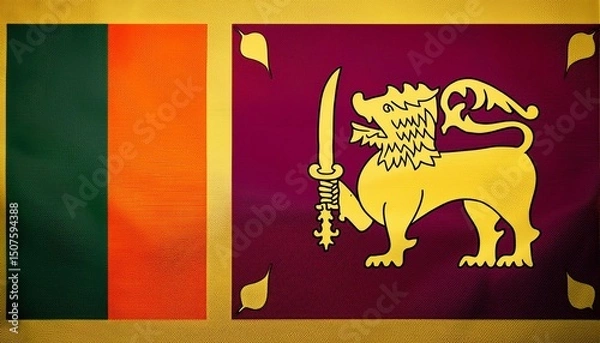 Obraz  flag of Sri Lanka