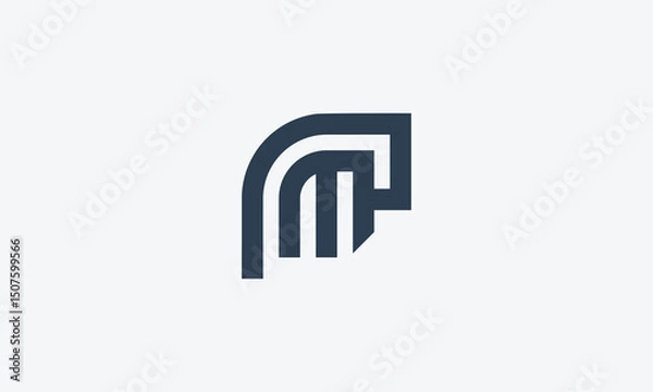 Obraz Business and Branding letter m p Logos