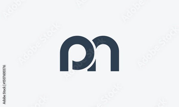 Obraz Business and Branding letter m p Logos