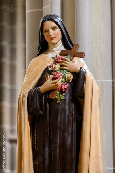 Obraz St Thérèse of Lisieux. The Cathedral of St Elizabeth in Košice, Slovakia.